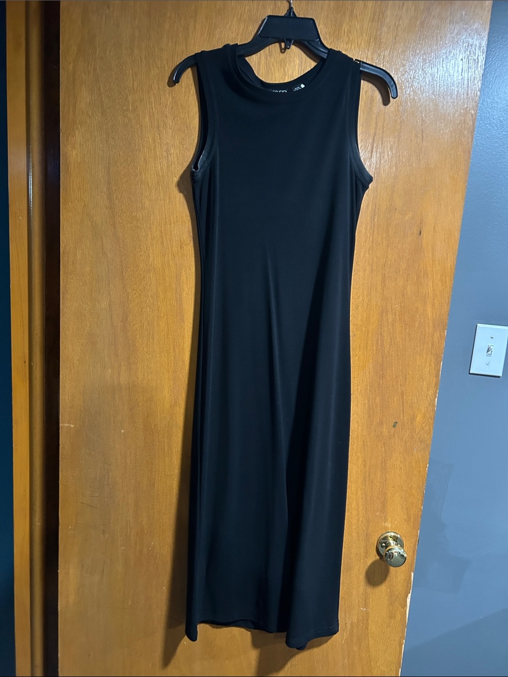 New York & Company Black Sleeveless Maxi Dress
